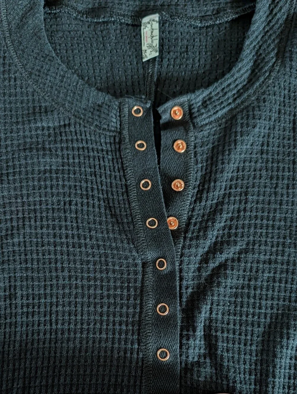 intimately FREE PEOPLE going places waffle cardi top XS S
